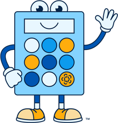 Symmetry mascot Buttons the Calculator Symmetry mascot Buttons the Calculator