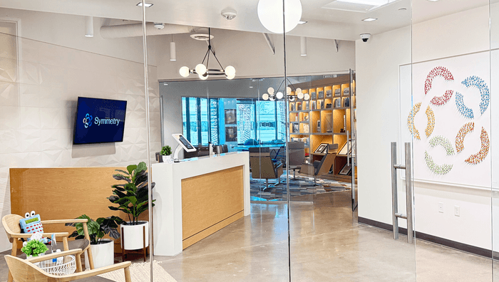 Symmetry office entrance.