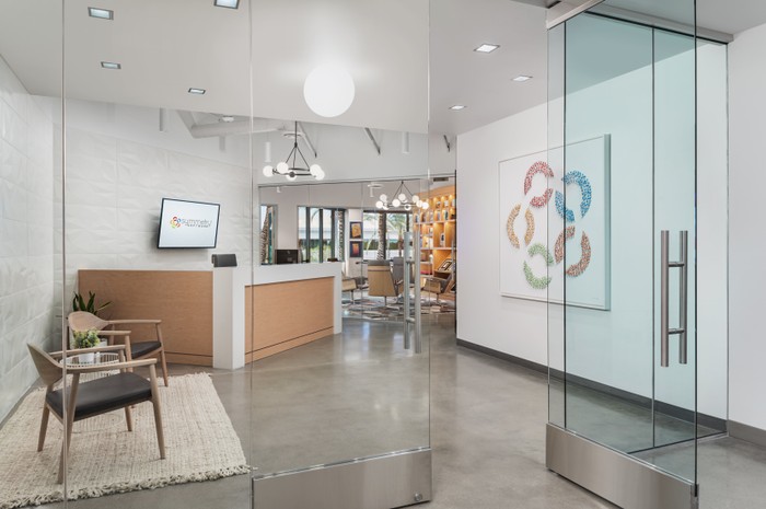 Symmetry office entrance.