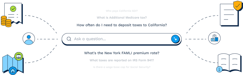 Symmetry Guides pairs verified tax rates with filing protocols and AI-powered search for payroll tax compliance.