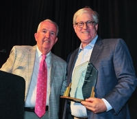 Tom Reahard is awarded the <a href='https://www.supportstjosephs.org/lougrubbfriendsforegolf' target='_blank' rel='noopener noreferrer' className='button-text'>Lou Grubbs Friends Fore Golf Spirit Award</a>