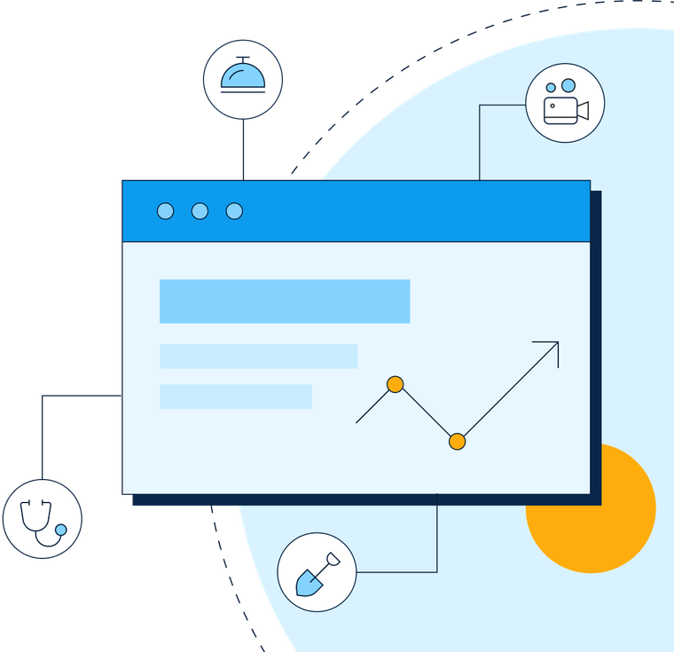 Decorative illustration for vertical payroll platforms