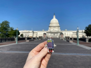 Buttons at the White House